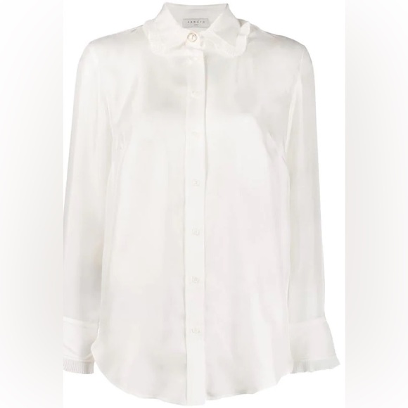 Taina Ruffled Silk Blouse - Picture 4 of 10